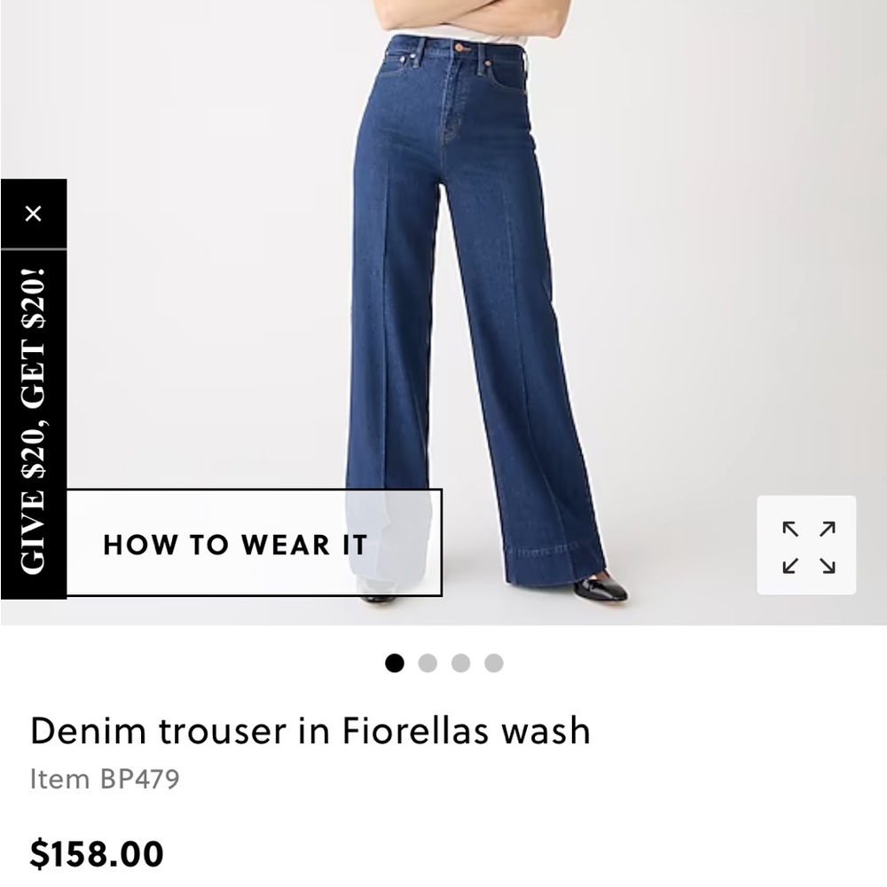 J. Crew Denim Trouser